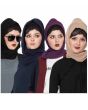 Black, Navy Blue, Purple, Dark Beige