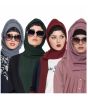 Grey, Dark Green, Maroon, Mauve