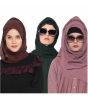 Dark Green, Mauve & Brown 