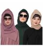 Dark Green, Mauve & Dark Beige