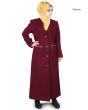 Wadiah Long Coat_Maroon Color_IslamicShop.in