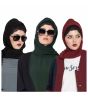 Black, Dark Green & Maroon