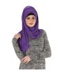 Plain Jersey Hijab (Purple)_Normal View_IslamicShop.in