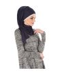 Plain Jersey Hijab (Navy Blue)_Right View_IslamicShop.in