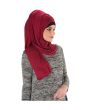 Plain Jersey Hijab (Red)_Right View_IslamicShop.in
