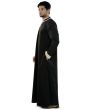 Aatif_Black_Galabiyya_Side View_IslamicShop.in