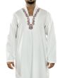 Anis_White_Galabiyya_CloseVIew_IslamicShop.in