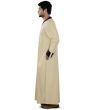 Aaqil_Cream_Galabiyya_SideView_IslamicShop.in