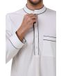 Zayan White Galabiyya_Close View_IslamicShop.in