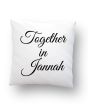White Cushion (Jannah)_Close Up View_IslamicShop.in