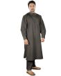 Miyaz_Kurta_Pajama_Charcoal Color_IslamicShop.in