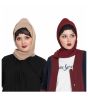 Maroon & Dark Beige