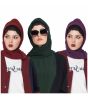 Maroon, Dark Green & Purple