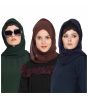 Navy Blue,Dark Green & Brown