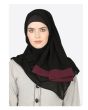 Black/ Maroon
