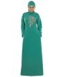 Nuzhat_Sea_Green_Abaya_Main View_IslamicShop.in