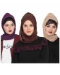Purple,Brown & Dark Beige