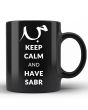 Black Coffee Mug (Sabr)_Back View_IslamicShop.in