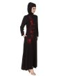Shaistah_Rayon_Black_Abaya_Angle View_IslamicShop.in