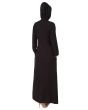 Shaistah_Rayon_Black_Abaya_Back View_IslamicShop.in