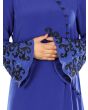Shanum_Blue_Islamic_Abaya_CloseUpView_IslamicShop.in