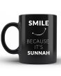 Black Coffee Mug (Smiley)_Front View_IslamicShop.in