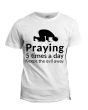White T-Shirt (Prayer)_Main View_IslamicShop.in