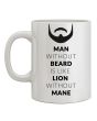 White Coffee Mug (Beard)_Front View_IslamicShop.in