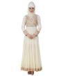 Zaeemah_Net_&_Crepe_Off_White_Abaya_FrontView_IslamicShop.in