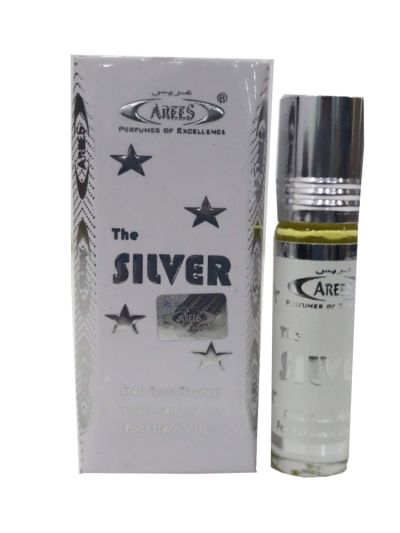 Arees Silver Attar | Modern Fresh Perfume Oil | 8 ml