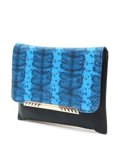 Black - Blue Clutch