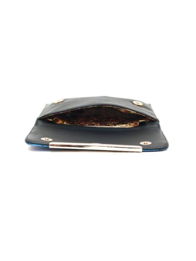 Black - Blue Clutch