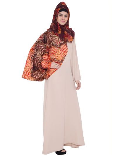 Plain Beige Abaya