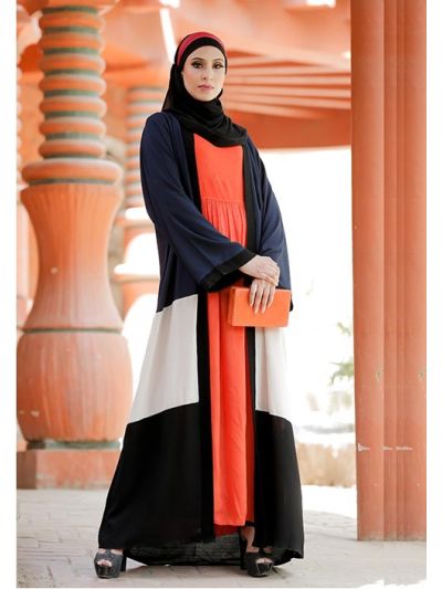 Multi color Jacket Abaya