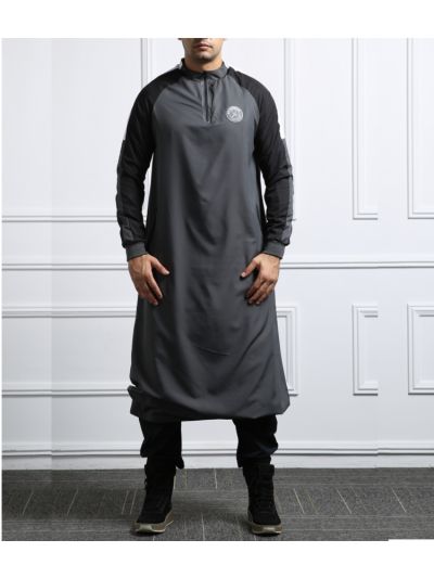 Raptor Islamic Sports Wear (Grey/Black)