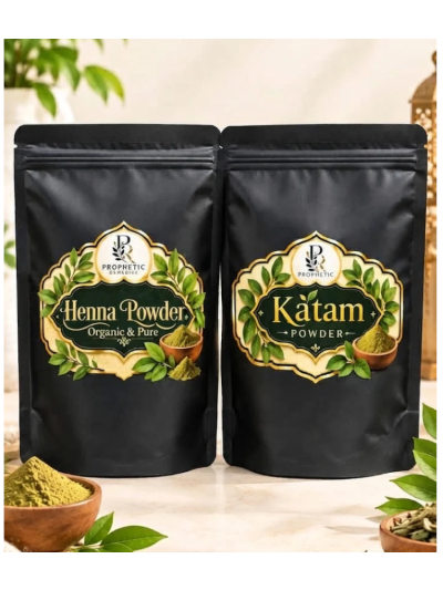 Katam & Henna Sunnah Hair Dye Duo — 100g Each, Chemical-Free