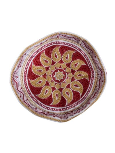 Beige mixed Red Cap