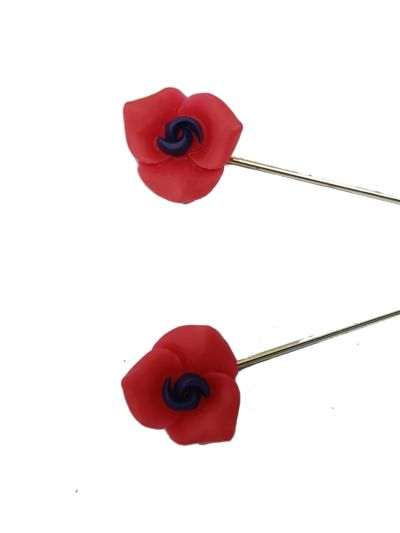 Blue & Red Hijab Pin Set
