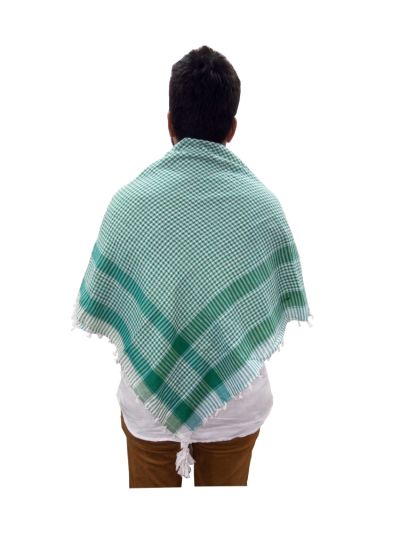 Green checked Arab Scarf