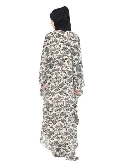 Black & White Printed Kaftan
