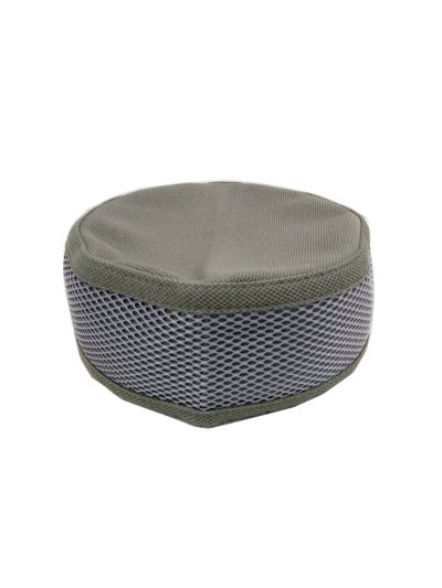 Olive Green & Grey Mixed Rimless Cap (58 Cm)