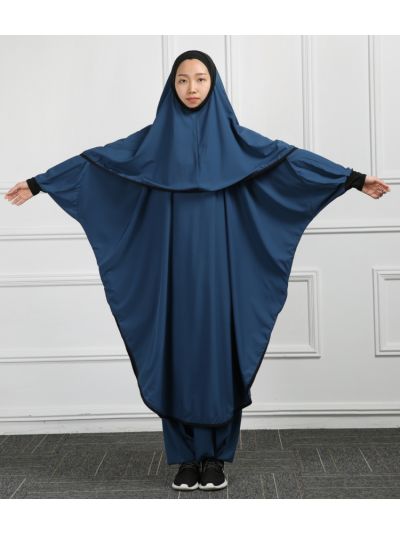 Double Layer Islamic Sports Wear (Dark Blue)