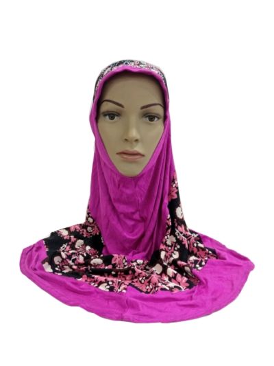 Magenta Stone work Instant Kids Hijab