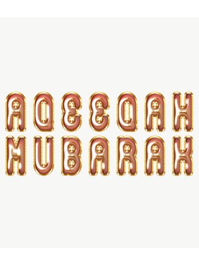 Aqeeqah Mubarak Foil Balloon