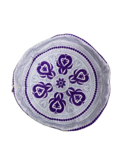 Violet mixed Silver Cap
