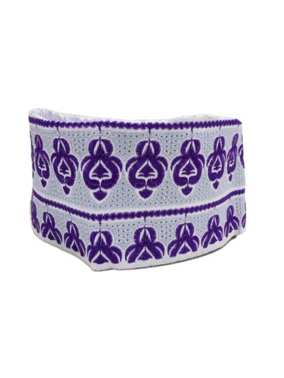 Violet mixed Silver Cap