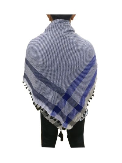 Blue mixed Black Arab Scarf