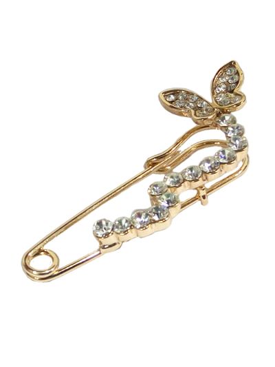Butterfly Design Safety Brooch Pin