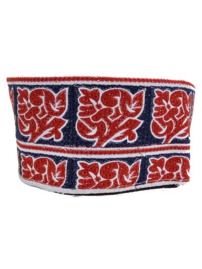 Red mixed Navy Blue Cap