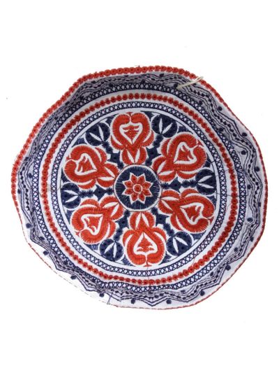 Red mixed Navy Blue Cap